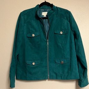 Emerald green jacket, size 14P